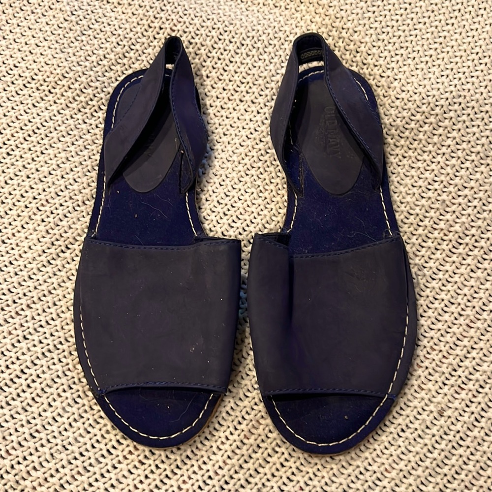 Cute navy blue sandals